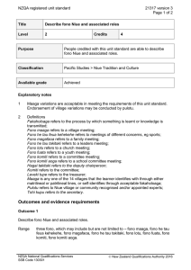 NZQA registered unit standard 21317 version 3  Page 1 of 2