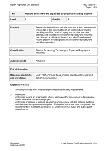 NZQA registered unit standard 17462 version 4  Page 1 of 3