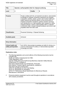 NZQA registered unit standard 20462 version 2  Page 1 of 6