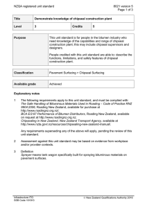 NZQA registered unit standard 8021 version 5  Page 1 of 3