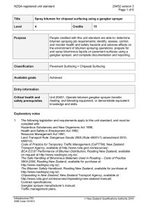 NZQA registered unit standard 20452 version 3  Page 1 of 6