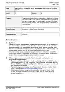 NZQA registered unit standard 29489 version 1  Page 1 of 3