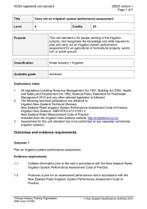 NZQA registered unit standard 28925 version 1  Page 1 of 3