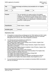 NZQA registered unit standard 28933 version 1  Page 1 of 4