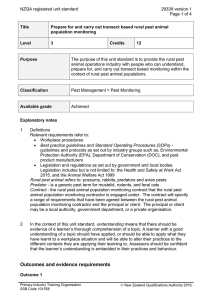 NZQA registered unit standard 29339 version 1  Page 1 of 4