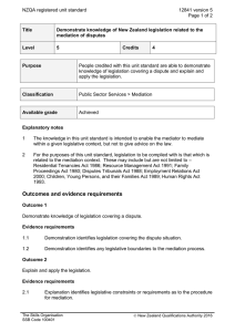 NZQA registered unit standard 12841 version 5  Page 1 of 2