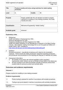 NZQA registered unit standard 2376 version 6  Page 1 of 3