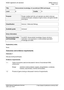 NZQA registered unit standard 26494 version 2  Page 1 of 3