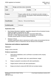 NZQA registered unit standard 6496 version 4  Page 1 of 3