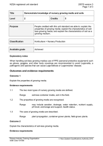 NZQA registered unit standard 20570 version 3  Page 1 of 3