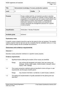 NZQA registered unit standard 20563 version 3  Page 1 of 4