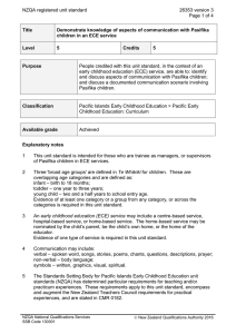 NZQA registered unit standard 26353 version 3  Page 1 of 4