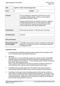 NZQA registered unit standard 10197 version 5  Page 1 of 4
