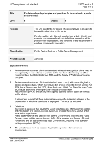 NZQA registered unit standard 25055 version 2  Page 1 of 3