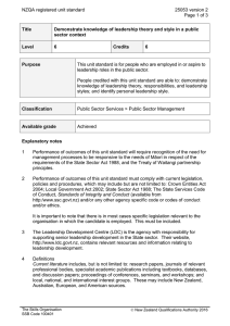 NZQA registered unit standard 25053 version 2  Page 1 of 3