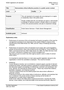 NZQA registered unit standard 25054 version 2  Page 1 of 3