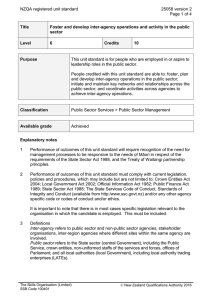 NZQA registered unit standard 25058 version 2  Page 1 of 4