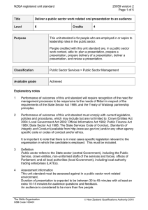 NZQA registered unit standard 25059 version 2  Page 1 of 5