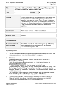 NZQA registered unit standard 16225 version 5  Page 1 of 4
