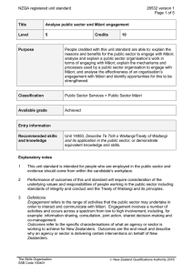NZQA registered unit standard 26532 version 1  Page 1 of 5