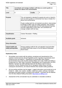 NZQA registered unit standard 26517 version 1  Page 1 of 4