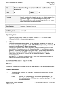 NZQA registered unit standard 24087 version 2  Page 1 of 3