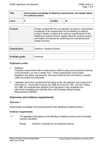 NZQA registered unit standard 21984 version 2  Page 1 of 3