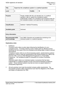 NZQA registered unit standard 15654 version 3  Page 1 of 3