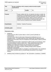 NZQA registered unit standard 16713 version 3  Page 1 of 4