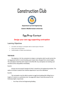 Egg Drop Contest Rules