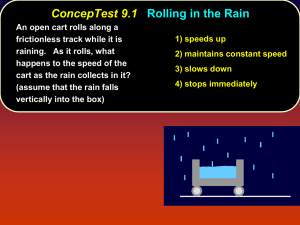 ConcepTest 9.1 Rolling in the Rain