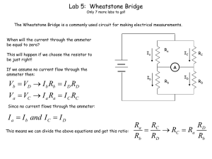 Lab 5:  Wheatstone Bridge