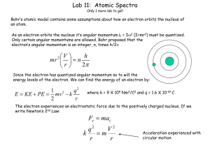 Lab 11:  Atomic Spectra