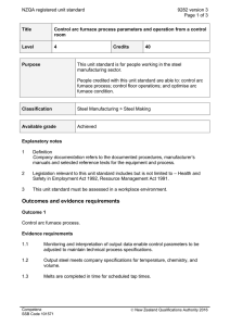 NZQA registered unit standard 9282 version 3  Page 1 of 3
