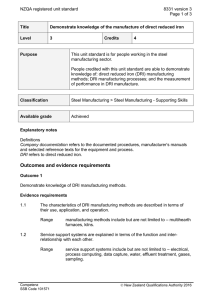 NZQA registered unit standard 8331 version 3  Page 1 of 3