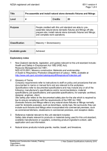 NZQA registered unit standard 6511 version 4  Page 1 of 4