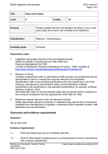 NZQA registered unit standard 6514 version 4  Page 1 of 3