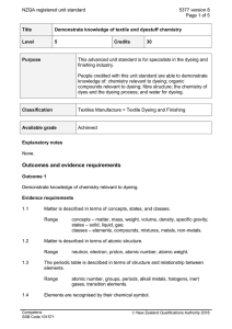 NZQA registered unit standard 5377 version 8  Page 1 of 5