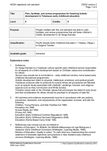 NZQA registered unit standard 25252 version 2  Page 1 of 4