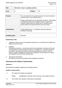 NZQA registered unit standard 3131 version 8  Page 1 of 3