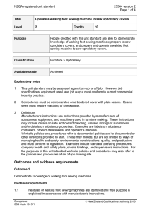 NZQA registered unit standard 25584 version 2  Page 1 of 4