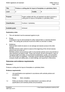 NZQA registered unit standard 14994 version 4  Page 1 of 3