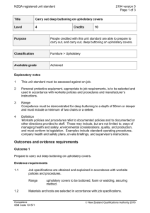 NZQA registered unit standard 2194 version 5  Page 1 of 3