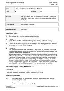 NZQA registered unit standard 25594 version 2  Page 1 of 3