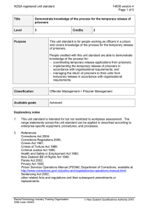 NZQA registered unit standard 14638 version 4  Page 1 of 5