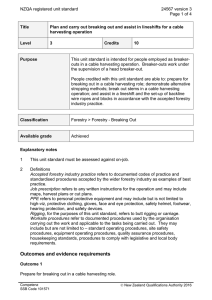 NZQA registered unit standard 24567 version 3  Page 1 of 4