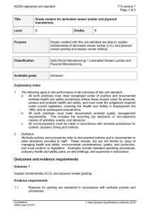 NZQA registered unit standard 713 version 7  Page 1 of 3
