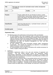 NZQA registered unit standard 725 version 8  Page 1 of 4