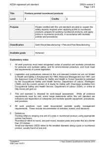 NZQA registered unit standard 20024 version 3  Page 1 of 4