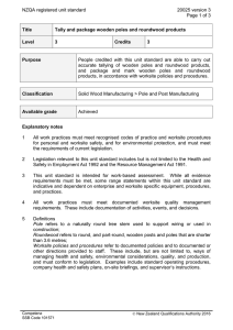 NZQA registered unit standard 20025 version 3  Page 1 of 3